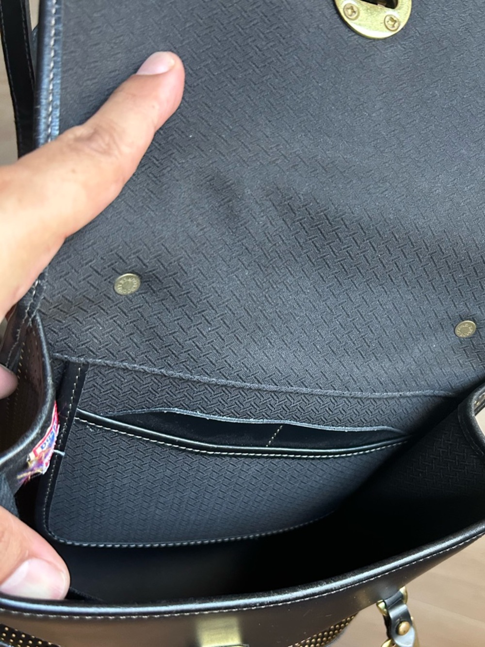 Vintage Dooney & Bourke Cabriolet Leather Backpack - Picture 10 of 11